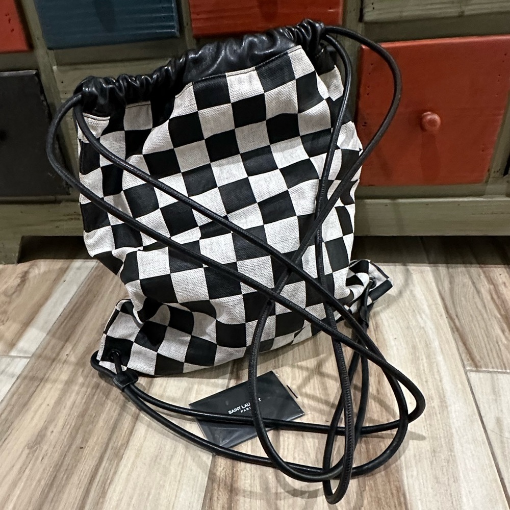 Authentic Saint Laurent Drawstring Bag - image 8